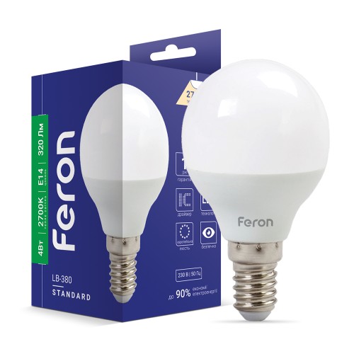 Світлодіодна лампа Feron LB-380 4Вт E14 2700K