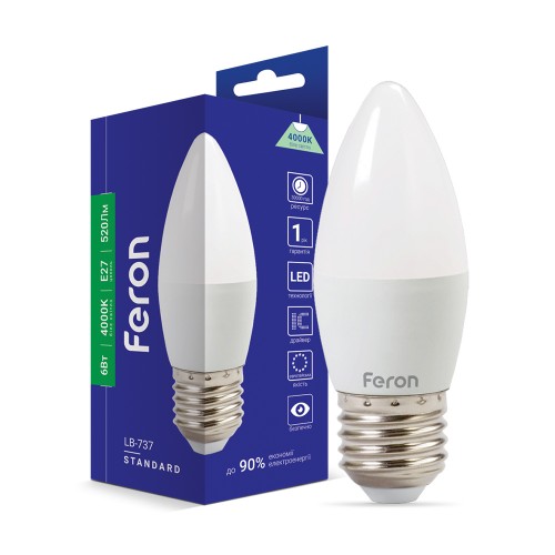 Світлодіодна лампа Feron LB-737 6Вт E27 4000K