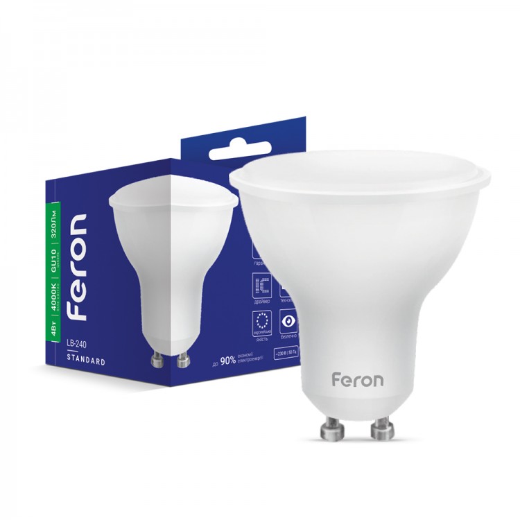 Светодиодная лампа Feron LB-240 4Вт GU10 4000K