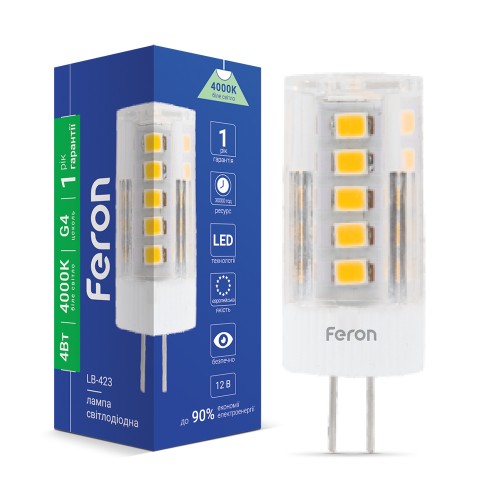 Светодиодная лампа Feron LB-423 4Вт G4 4000K 12V 