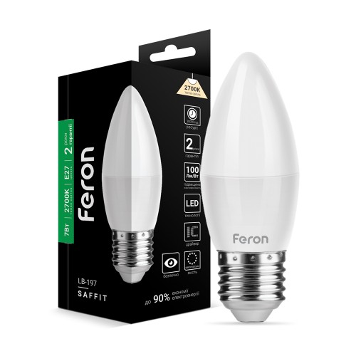 Светодиодная лампа Feron LB-197 7Вт E27 2700K