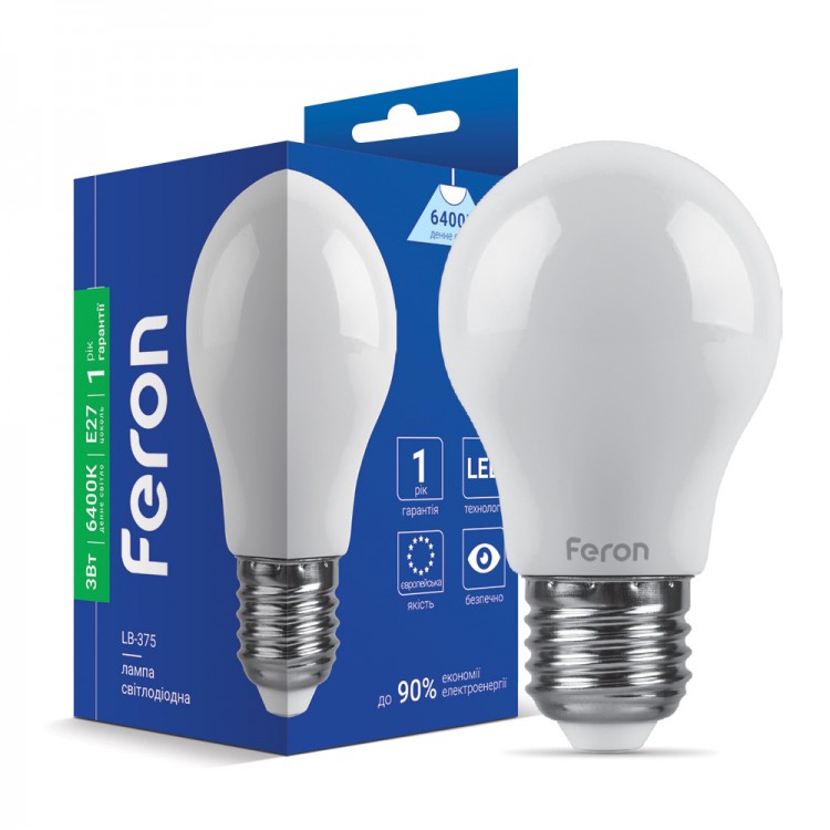 Светодиодная лампа Feron LB-375 3Вт E27 6400K