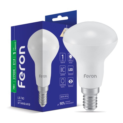 Світлодіодна лампа Feron LB-740 7Вт E14 2700K