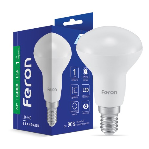 Світлодіодна лампа Feron LB-740 7Вт E14 6400K