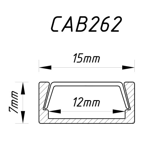 Профіль для світлодіодної стрічки Feron CAB262