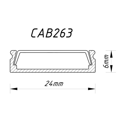 Профіль для світлодіодної стрічки Feron CAB263