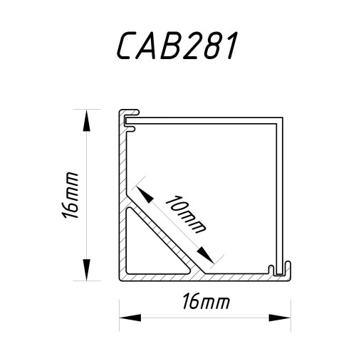 Профіль для світлодіодної стрічки Feron CAB281