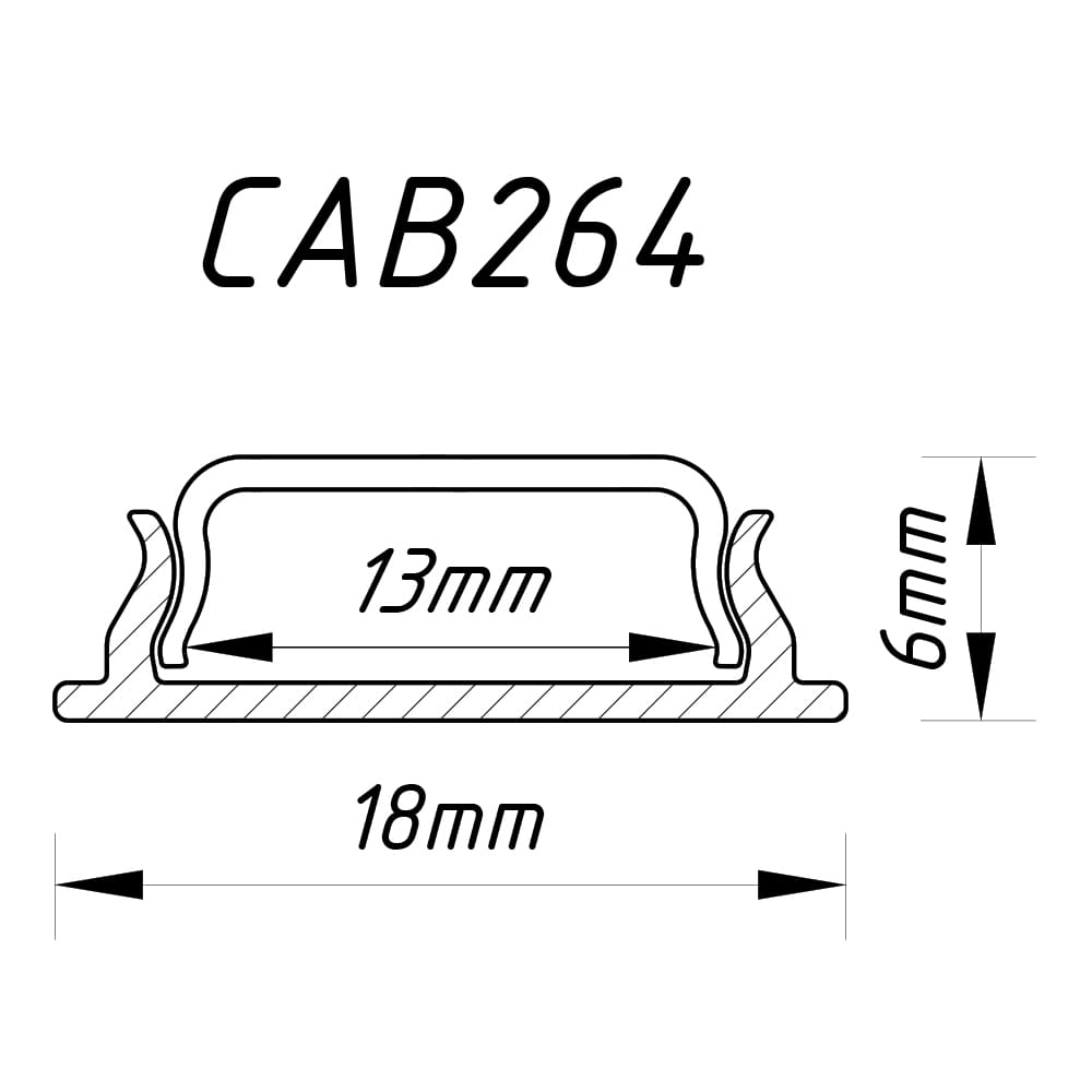 Профіль для світлодіодної стрічки Feron CAB264