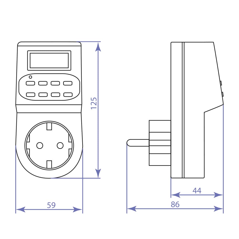 Розетка з таймером Feron TM22