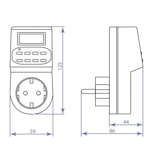 Розетка с таймером Feron TM22