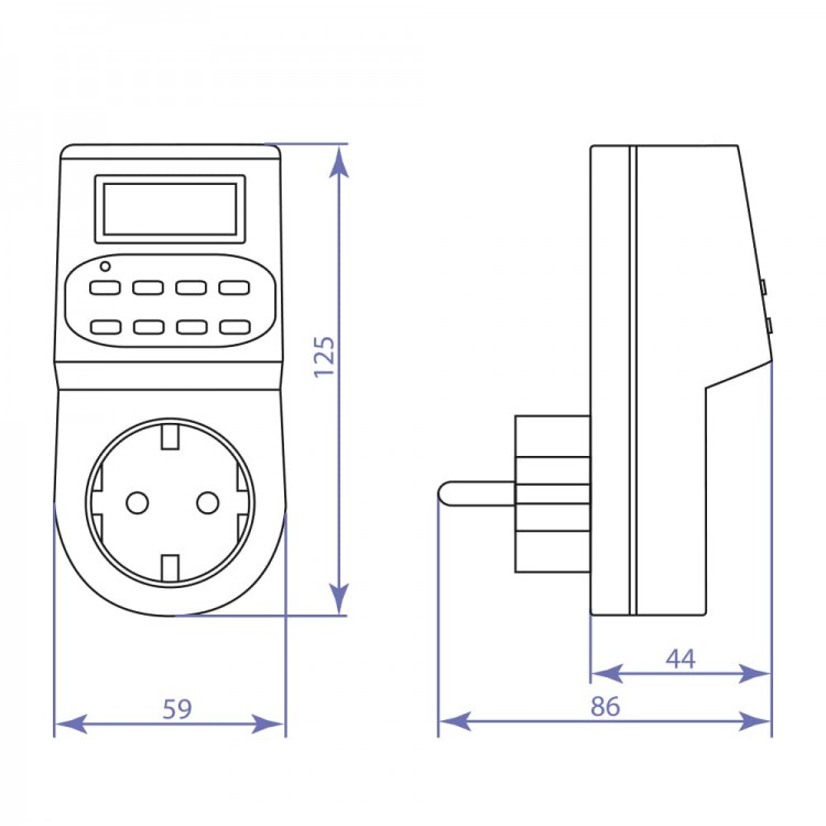 Розетка с таймером Feron TM22 