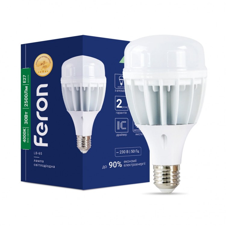 Светодиодная лампа Feron LB-65 30Вт E27 4000K