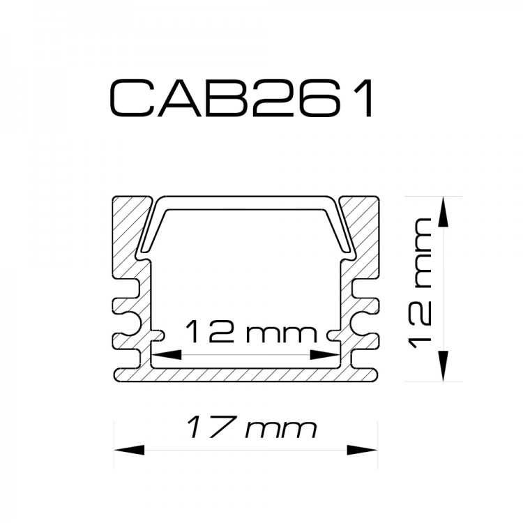 Профиль для светодиодной ленты Feron CAB261
