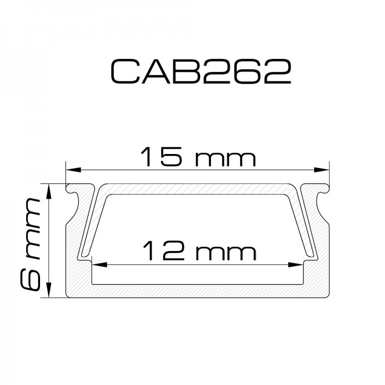 Профіль для світлодіодної стрічки Ardero CAB262