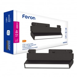 Світлодіодний магнітний трековий світильник Feron MGN306 12Вт 4000K чорний