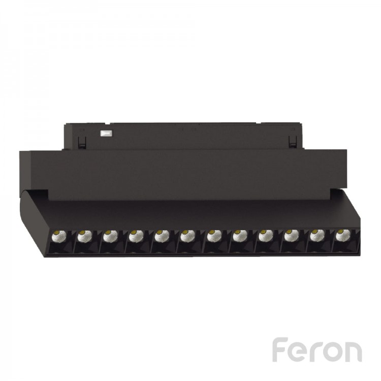 Світлодіодний магнітний трековий світильник Feron MGN301 12Вт 4000K чорний