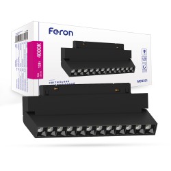 Магнитный трековый светильник Feron MGN301  12W черный