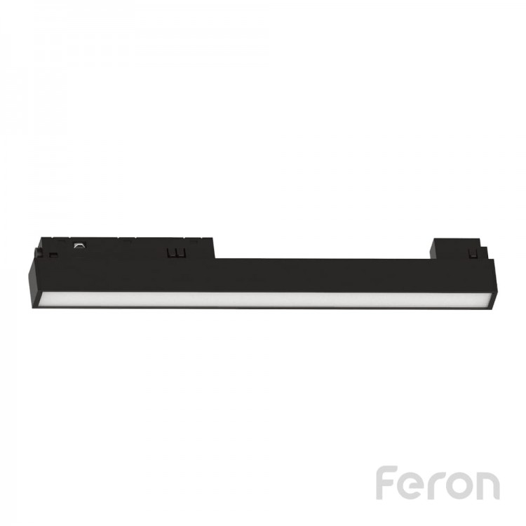 Светодиодный магнитный трековый светильник Feron MGN302 12Вт 4000K черный