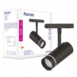 Світлодіодний магнітний трековий світильник Feron MGN304 10Вт 4000K чорний