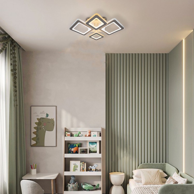 Світлодіодна накладна люстра Ardero AL6164ARD VIVID 88Вт білий