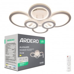 Светодиодная накладная люстра Ardero AL6166ARD VIVID 75Вт белый