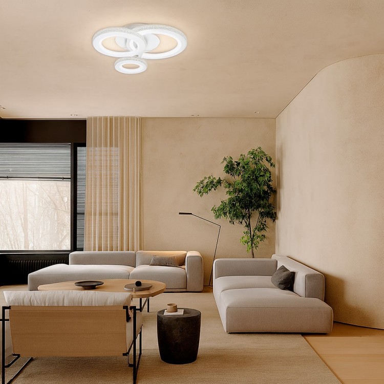 Світлодіодна люстра Ardero AL6163-1ARD VIVID 35Вт 5000K білий