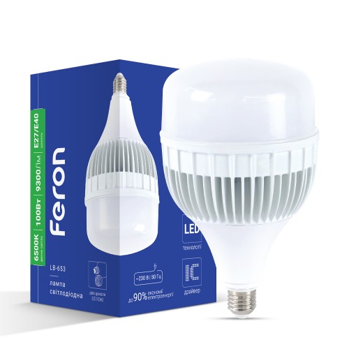 Світлодіодна лампа Feron LB-653 100Вт Е27-E40 6500K