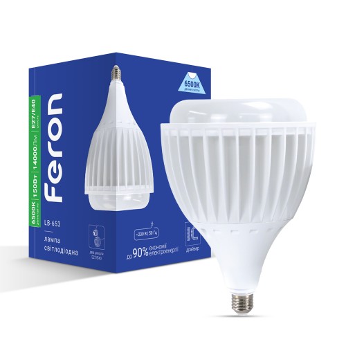 Світлодіодна лампа Feron LB-653 150Вт Е27-E40 6500K