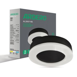 Світлодіодний світильник Ardero AL3007-RB 15W 5000К IP65 чорний