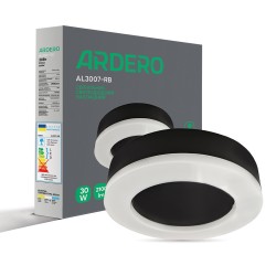 Світлодіодний світильник Ardero AL3007-RB 30W 5000К IP65 чорний