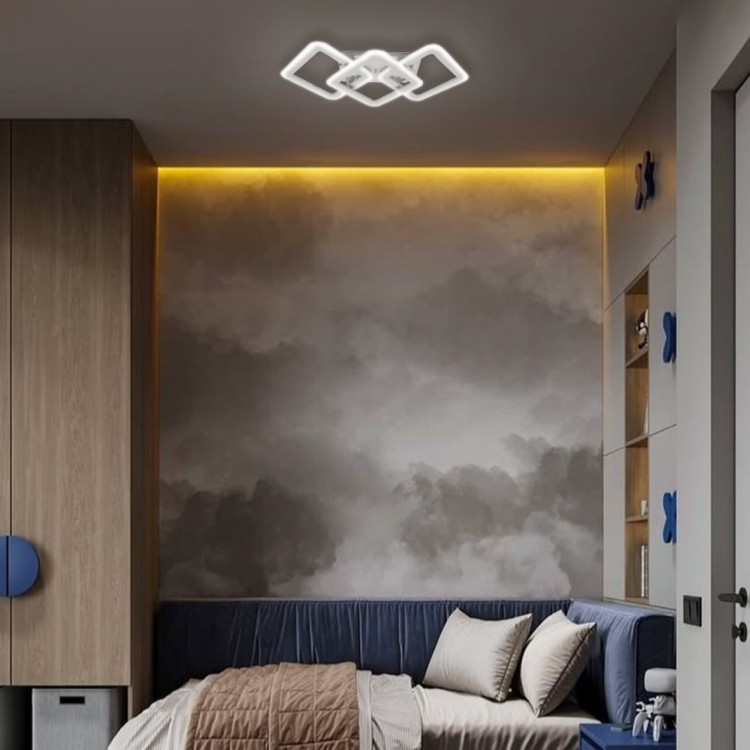 Світлодіодна накладна люстра Ardero AL6143ARD MADEIRA 60Вт білий