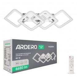 Светодиодная накладная люстра Ardero AL6144ARD MADEIRA 80Вт белый