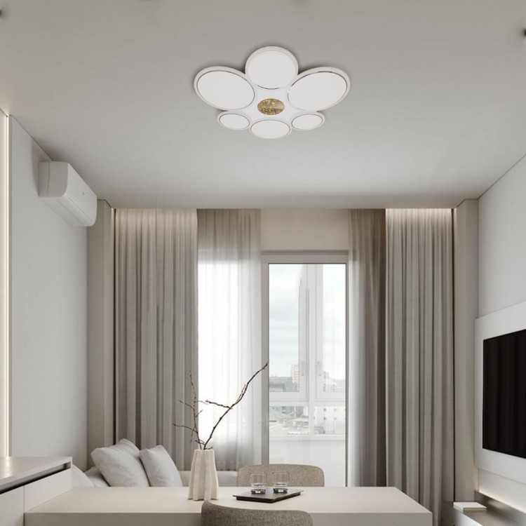 Світлодіодна накладна люстра Ardero AL6111ARD ASFERO 60Вт білий