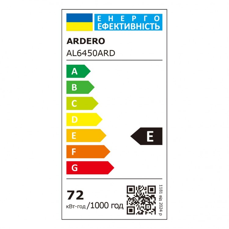 Світлодіодна накладна люстра Ardero AL6450ARD SOFT R 72Вт білий