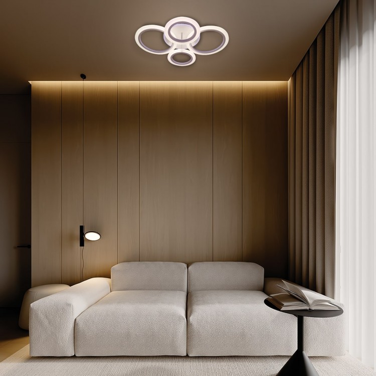 Світлодіодна накладна люстра Ardero AL6450ARD SOFT R 72Вт білий