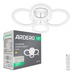 Светодиодная накладная люстра Ardero AL6450ARD SOFT R 72Вт белый