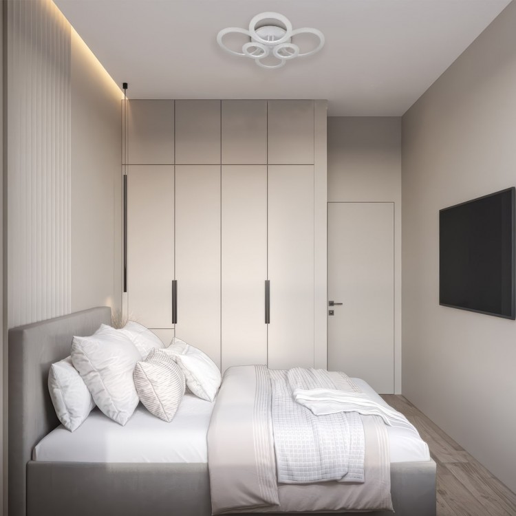 Світлодіодна накладна люстра Ardero AL6460ARD SOFT R 120Вт білий