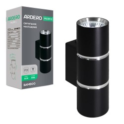 Накладной светильник Ardero ML389-2 BAMBOO под лампу черный хром