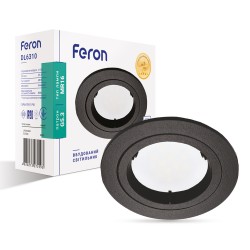 Неповоротный встраиваемый светильник Feron DL6310 G5.3 черный