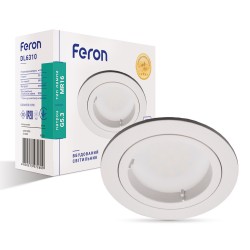 Неповоротный встраиваемый светильник Feron DL6310 G5.3 белый