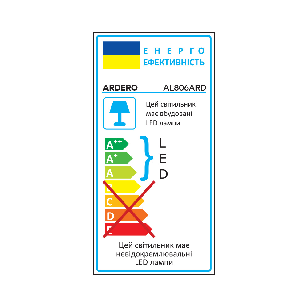 Світлодіодний накладний світильник Ardero AL806ARD 24Вт 5000K білий