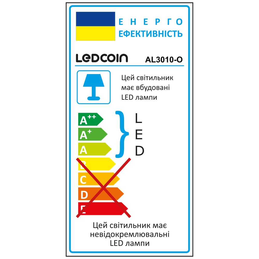 Светодиодный накладной светильник Ledcoin AL3010-O 36 Вт 6500K