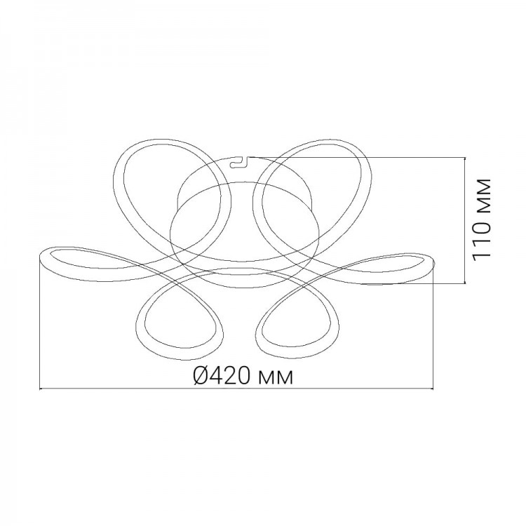 Светодиодный накладной светильник Ardero AL6520ARD LUCE 65Вт білий