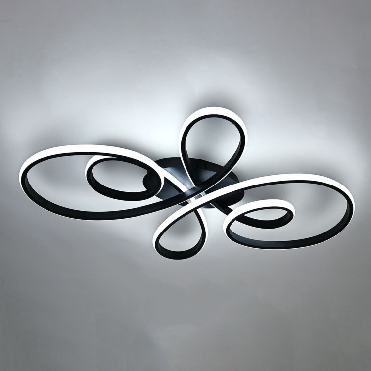 Світлодіодна люстра Ardero AL6540-1ARD FABIO M 95Вт чорний