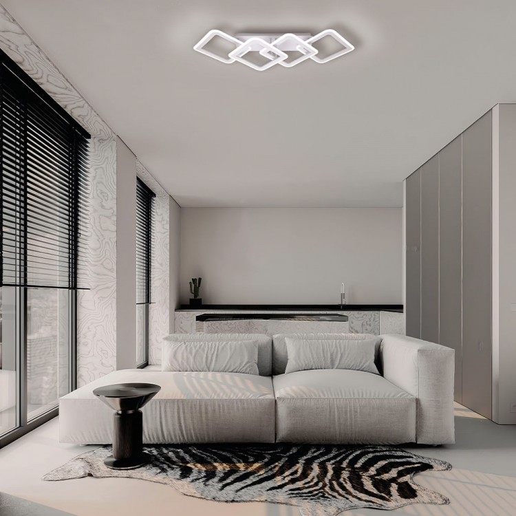 Світлодіодна накладна люстра Ardero AL6144ARD MADEIRA 72Вт білий