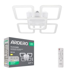 Светодиодная накладная люстра Ardero AL6440ARD SOFT S 105Вт белый