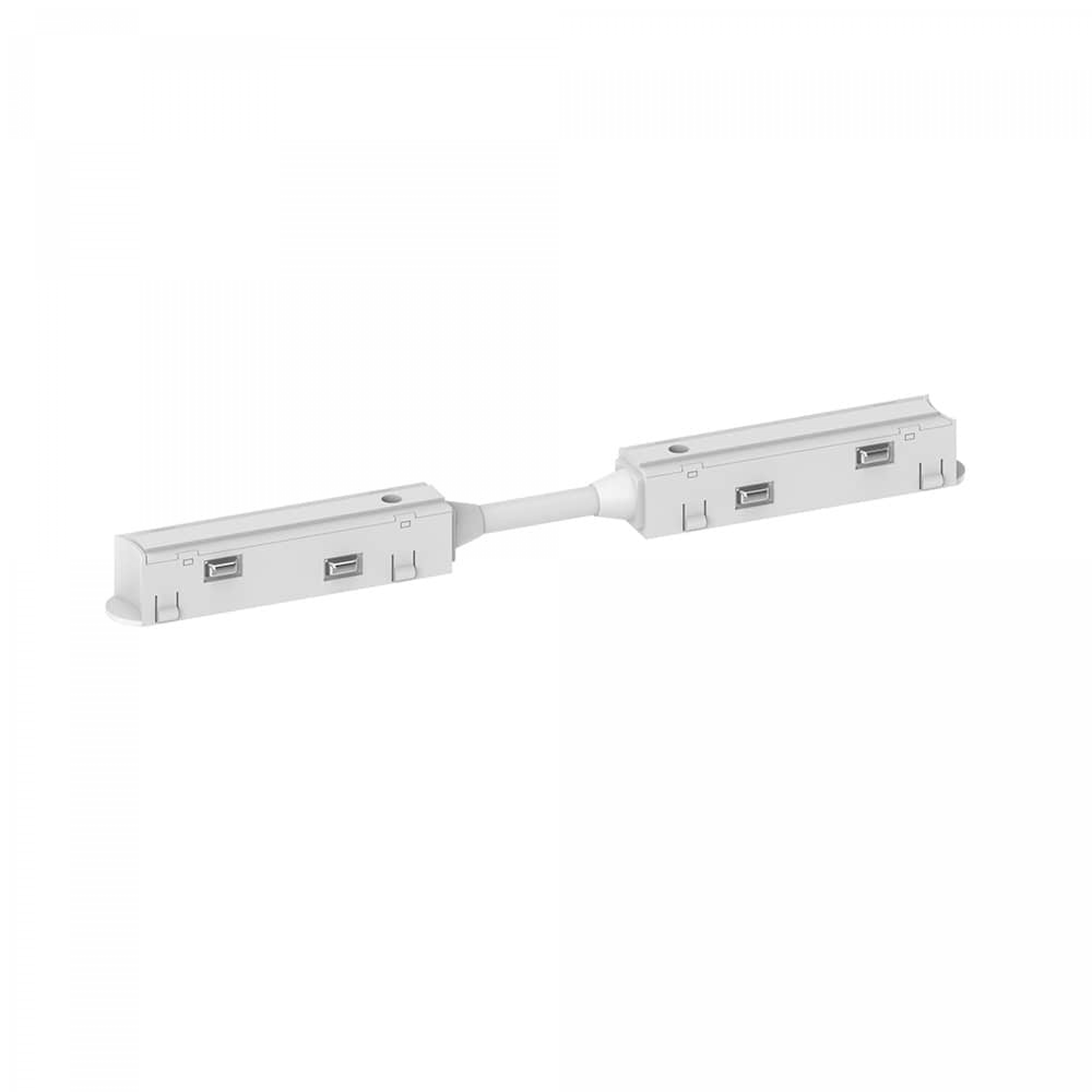 Прямой коннектор питания Ardero LD3003 белый