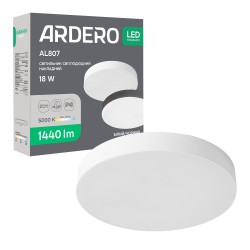 Світлодіодний накладний світильник Ardero AL807 18Вт 5000K білий