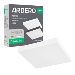 Світлодіодний накладний світильник Ardero AL808 18Вт 5000K білий