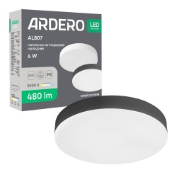 Светодиодный накладной светильник Ardero AL807 6Вт 5000K черный